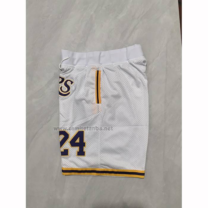 Pantalone Los Angeles Lakers Mitchell & Ness Hardwood Classics Blanco